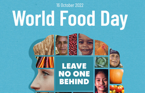 Ob svetovnem dnevu hrane: »Nikogar ne puščamo ob strani: boljša proizvodnja, boljša prehrana, boljše okolje in boljše življenje«